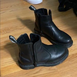 Black Doc Marten booties